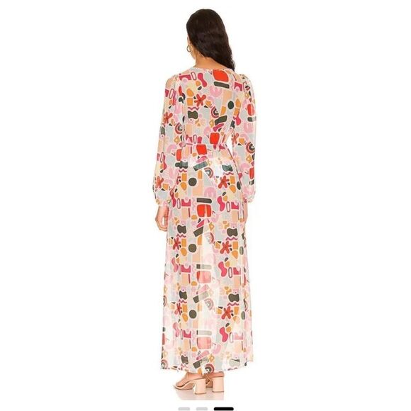 Beach Riot X Revolve Shiloh Cover-Up Dress in Abstract Shapes Size Large - Picture 2 of 7